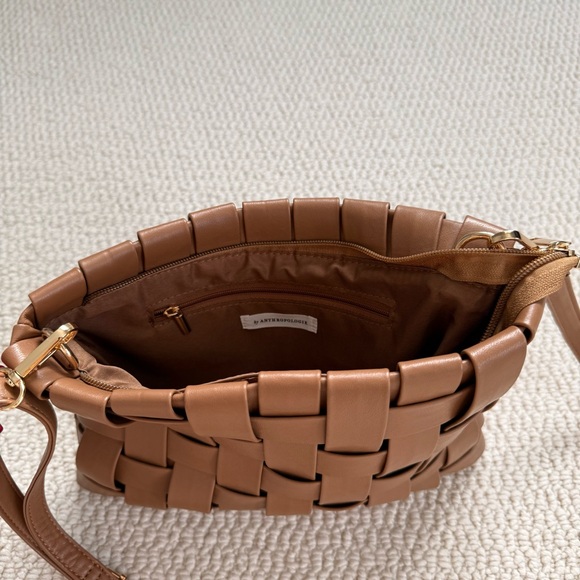 NEW Anthropologie Lindy Woven Cross Body Purse - Picture 6 of 7